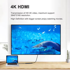 Αντάπτορας 5 σε 1 PD 100W Type-C HDTV USB2.0/3.0 4K 30HZ