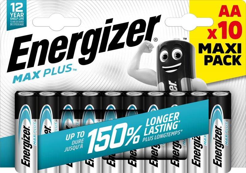 Energizer Max Plus Alkaline Battery ΑΑ E91 LR6(10 τμχ)