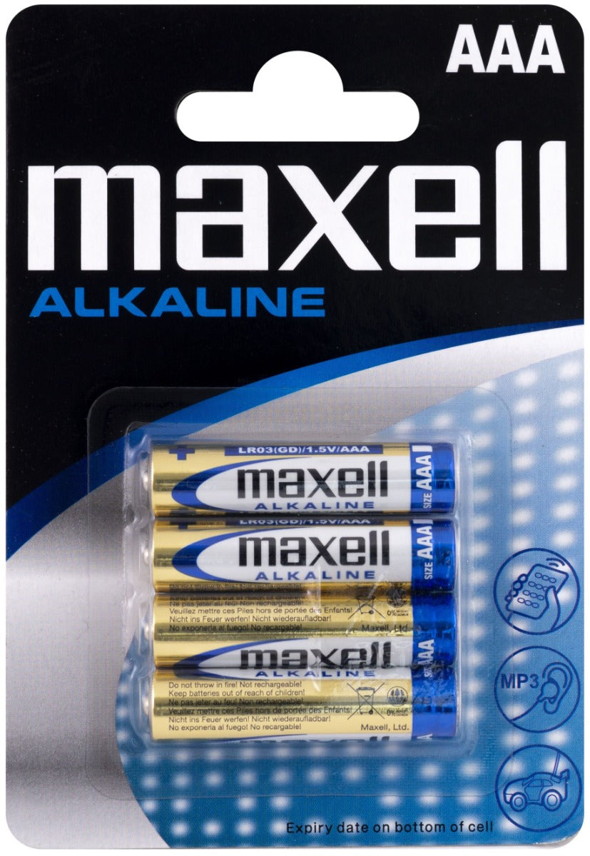MAXELL Αλκαλικές Μπαταρίες LR03 AAA (4τμχ)