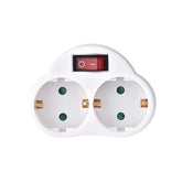 Technik Professional Αντάπτορας Πρίζα 2 Θέσεων με Διακόπτη 16A