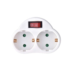 Technik Professional Αντάπτορας Πρίζα 2 Θέσεων με Διακόπτη 16A