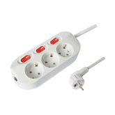 Technik Επαγγελματικό Πολύπριζο 3 Θέσεων με Καλώδιο 1,5m (1,5mm2) και 3 Διακόπτες 16A