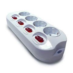 Technik Επαγγελματικό Πολύπριζο 4 Θέσεων με Καλώδιο 1,5m (1,5mm2) και 4 Διακόπτες16A