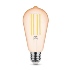 Modee Lighting Λαμπτήρας LED Filament Amber ST64 4W E27 320° 1800K (320 lumen)