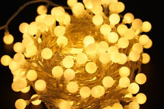 Modee Χριστουγεννιάτικα Λαμπάκια LED Τύπου Berry με Αντάπτορα (100LED/10m/10cm) Θερμό Λευκό