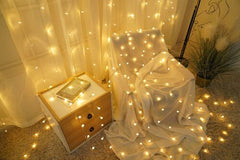 Modee Χριστουγεννιάτικα Λαμπάκια LED Τύπου Berry με Αντάπτορα (100LED/10m/10cm) Θερμό Λευκό