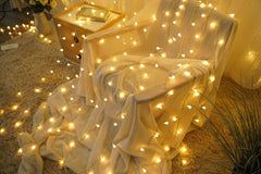 Modee Χριστουγεννιάτικα Λαμπάκια LED Τύπου Berry με Αντάπτορα (100LED/10m/10cm) Θερμό Λευκό