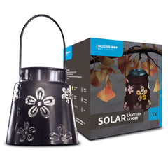 Modee Lighting Ηλιακό Φωτιστικό Τοίχου LEDLT008B 11x11,5cm Μαύρο