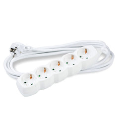 Technik Πολύπριζο 5 Θέσεων με Καλώδιο 5m 1,5mm2 Λευκό
