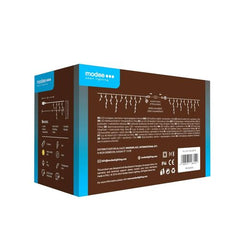 Modee Χριστουγεννιάτικα Φωτάκια LED με Αντάπτορα & Δυνατότητα Επέκτασης (100LED/2m/H70cm) Θερμό Λευκό