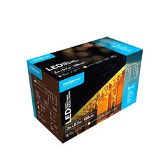 Modee Χριστουγεννιάτικα Φωτάκια LED με Αντάπτορα & Δυνατότητα Επέκτασης (100LED/2m/H70cm) Θερμό Λευκό