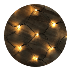 Modee Χριστουγεννιάτικα Διακοσμητικά Λαμπάκια LED με Αντάπτορα Mesh (144LED/2m x 2m) Θερμό Λευκό