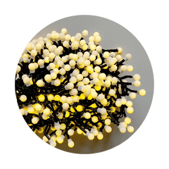 Modee Χριστουγεννιάτικα Φωτάκια LED Τύπου Berry με Αντάπτορα (576LED/6m) Θερμό Λευκό