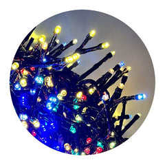 Modee Χριστουγεννιάτικα Φωτάκια LED με Αντάπτορα (384LED/2.1m) Πολύχρωμα
