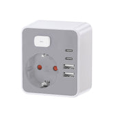 Technik Professional Πρίζα Επέκτασης με Διακόπτη 1 Θέσης 2xUSB-C & 2xUSB-A