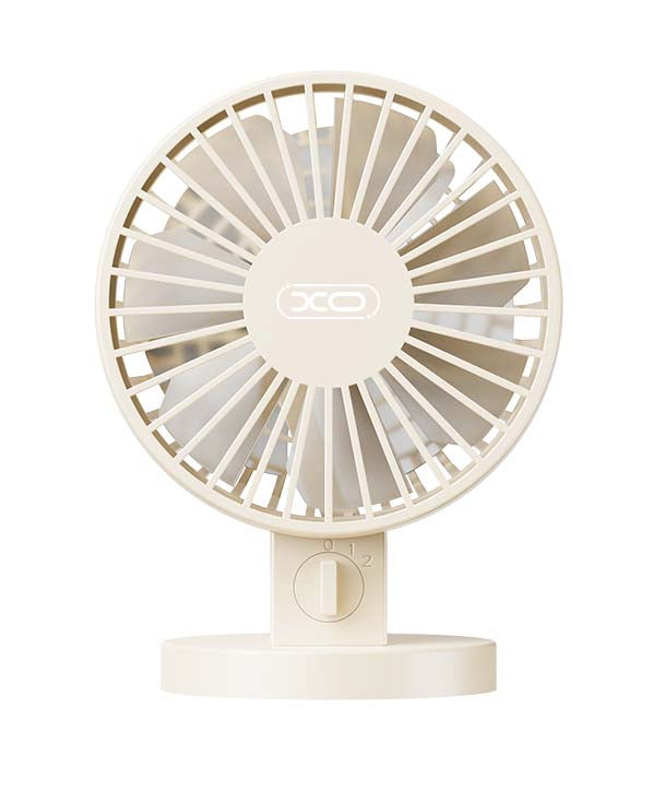 XO MF82 XO MF82 Επιτραπέζιος Ανεμιστήρας USB Διπλής Λεπίδας Μπεζ