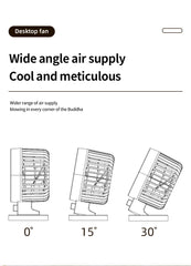 XO MF82 XO MF82 Επιτραπέζιος Ανεμιστήρας USB Διπλής Λεπίδας Μπεζ