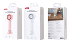 XO MF93 Μίνι Ανεμιστήρας Χειρός 400mAh Ροζ