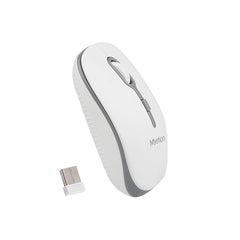 Meetion MT-R547 2.4G Ασύρματο Ποντίκι / Άσπρο & Γκρι