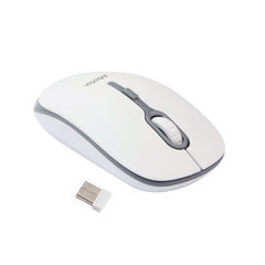 Meetion MT-R547 2.4G Ασύρματο Ποντίκι / Άσπρο & Γκρι