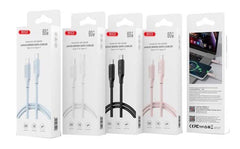 XO NB-Q265A PD 27W Καλώδιο Αντάπτορας Type-C σε Lightning Μινιμαλιστικό Ροζ