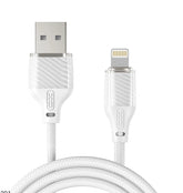 XO NB291 Καλώδιο Φόρτισης & Μεταφοράς Δεδομένων Lightning Braided 6A Λευκό