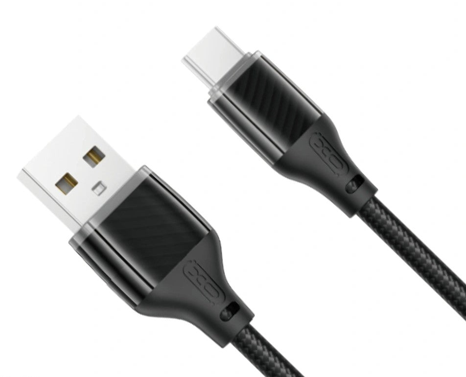 XO NB291 Καλώδιο Φόρτισης & Μεταφοράς Δεδομένων Type-C 6A Μαύρο