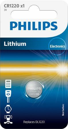 Philips Μπαταρία Lithium CR1220 (1τμχ)