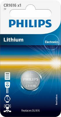 Philips Μπαταρία Lithium CR1616 (1τμχ)