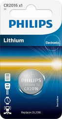 Philips Μπαταρία Κουμπί Λιθίου CR2016 (1τμχ)