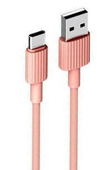 XO NB156 USB Καλώδιο Φόρτισης Type-C Ρόζ