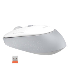 Meetion MT-R571 2.4G Ασύρματο Ποντίκι Λευκό & Γκρι