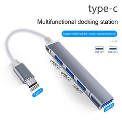 USB Hub με 3 Θύρες USB 2.0, 1 Θύρα USB 3.0 και Καλώδιο Type-C