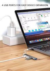 USB Hub με 3 Θύρες USB 2.0, 1 Θύρα USB 3.0 και Καλώδιο Type-C