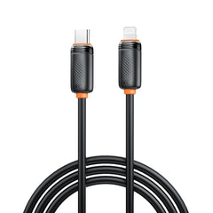 XO NB-Q302A Καλώδιο Φόρτισης & Μεταφοράς Δεδομένων Lightning σε Type-C 27W Μαύρο 1m