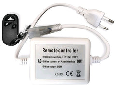 Avide Τηλεχειριστήριο RF και Ελεγκτής LED Ταινίας 220V 600W με Ντίμερ 5050 SMD