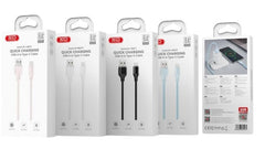 XO NB291 Καλώδιο Φόρτισης & Μεταφοράς Δεδομένων Type-C 6A Μαύρο