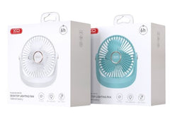 XO MF101 Επιτραπέζιος Ρυθμιζόμενος Ανεμιστήρας 1200mAh Λευκό