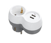 Technik Professional Πρίζα 1 Θέσης με 2 Θύρες USB-A 16A