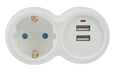 Technik Professional Πρίζα 1 Θέσης με 2 Θύρες USB-A 16A