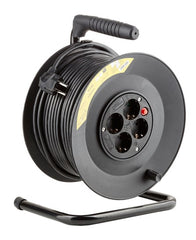 Technik Professional Στροφείο 4 Θέσεων 50m 1,5mm2 Μαύρο