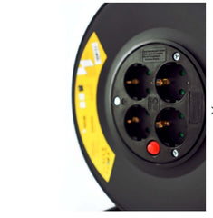 Technik Professional Στροφείο 4 Θέσεων 25m 1,5mm Μαύρο