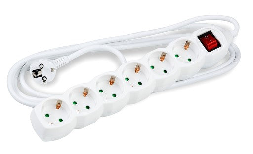 Technik Πολύπριζο 6 θέσεων 3x1,5mm 3m με Διακόπτη