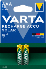 Varta Επαναφορτιζόμενες Μπαταρίες Solar 550mAh HR03 AAA (2τμχ)
