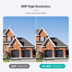 EDUP EH-3264P26 Smart Κάμερα Παρακολούθησης 4K 8MP IP66 Εξωτερικού Χώρου με Αυτόματο Εντοπισμό (Auto Tracking) Ήχο και Νυχτερινή Όραση