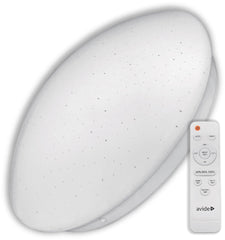 Avide LED Μοντέρνα Πλαφονιέρα Οροφής Stella-CCT 80W (40+40) με Τηλεχειριστήριο