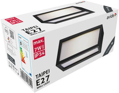 Avide Επιτοίχιο Φωτιστικό Εξωτερικού Χώρου Taipei 1xE27 IP54