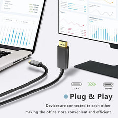 Καλώδιο Type-C σε HDTV 4Kx2K 30HZ 1.8m