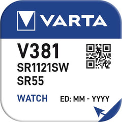 Varta Μπαταρία Ρολογιού V381 (1τμχ)