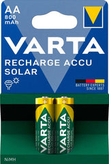 Varta Επαναφορτιζόμενες Μπαταρίες Solar 800mAh HR6 AA (2τμχ)